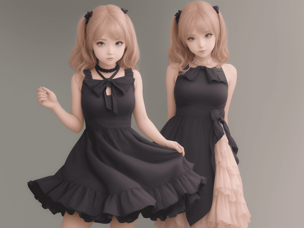 AI generated: beautiful girl in rokkoko dress
