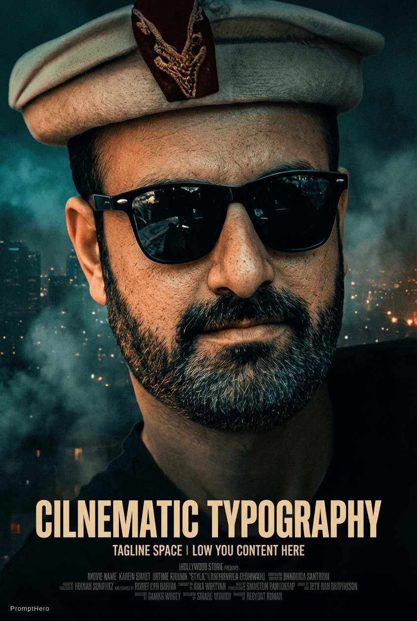 AI generated: "Create a professional, cinematic Hollywood-style movie poster using the uploaded reference image as...