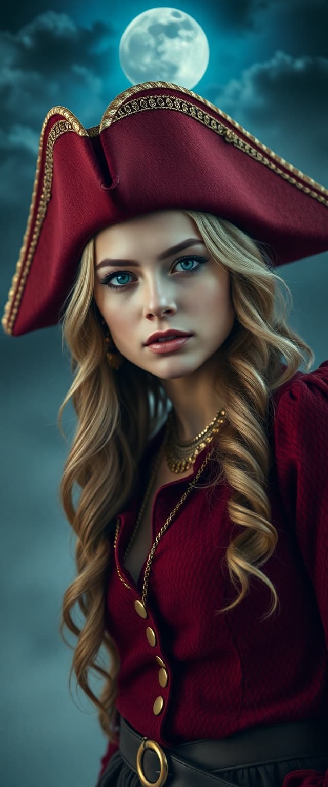 AI generated: "High resolution, full-height vertical portrait photography. cinematic style, foggy, vibrant complim...
