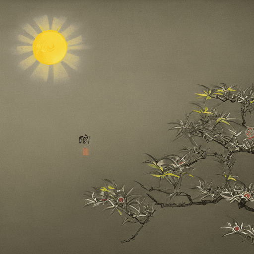 AI generated: Solar Terms of Chinese Lunar Calendar, The rains,HD,16k,{illustration}
