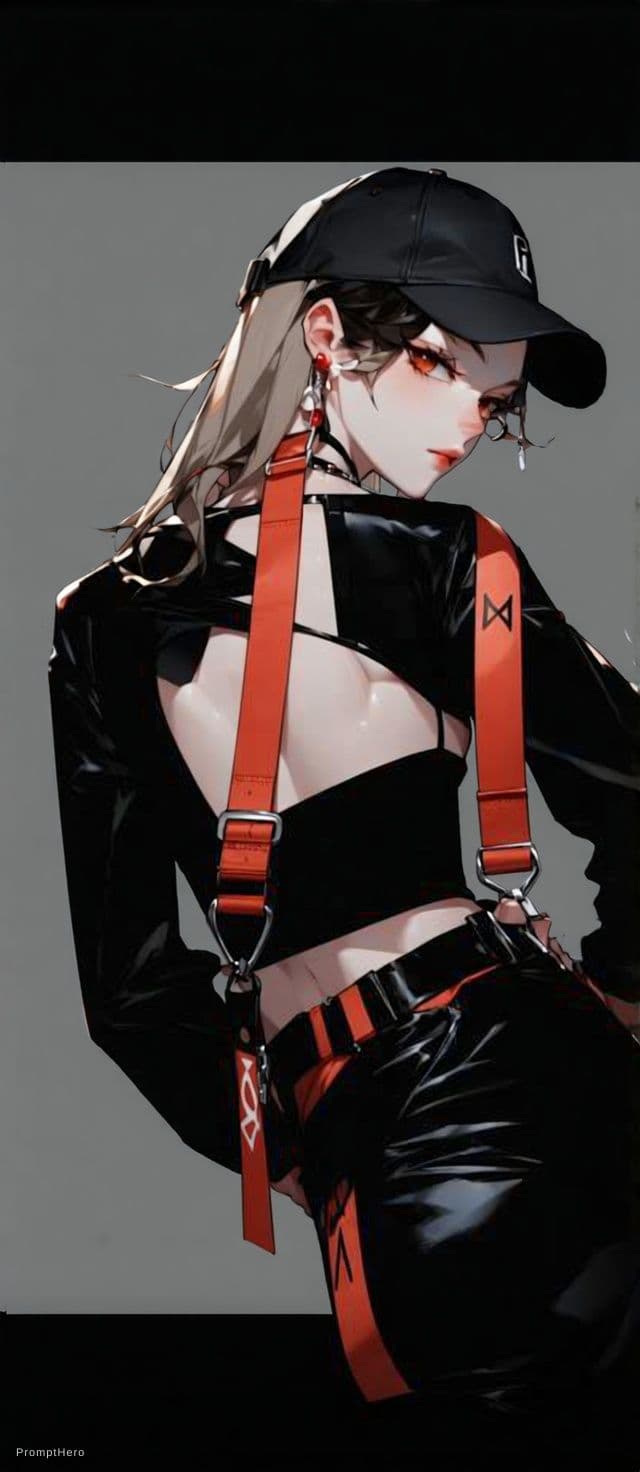 AI generated: strap girl
