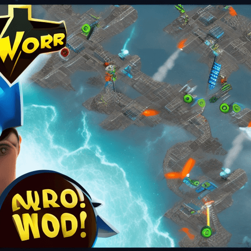 AI generated: computer super hero war
