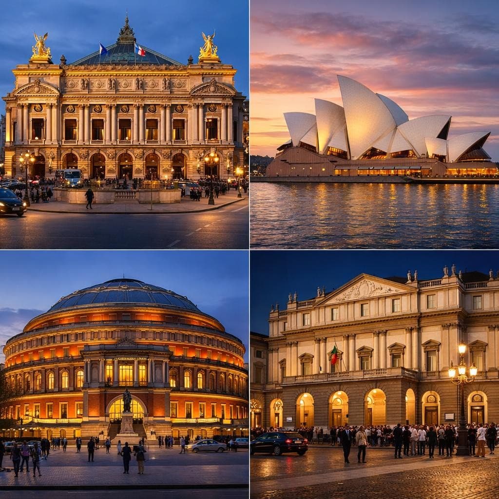 AI generated: Ultra-realistic image of famous theatres of the world