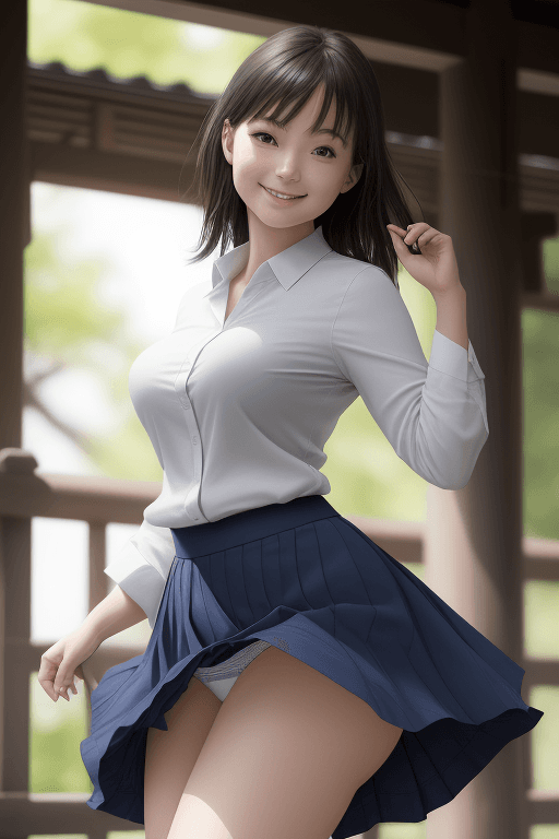 AI generated: masterpiece, best quality, ultra high res, (photo realistic:1.4), japanses, (1girl:1.2), smile, clos...