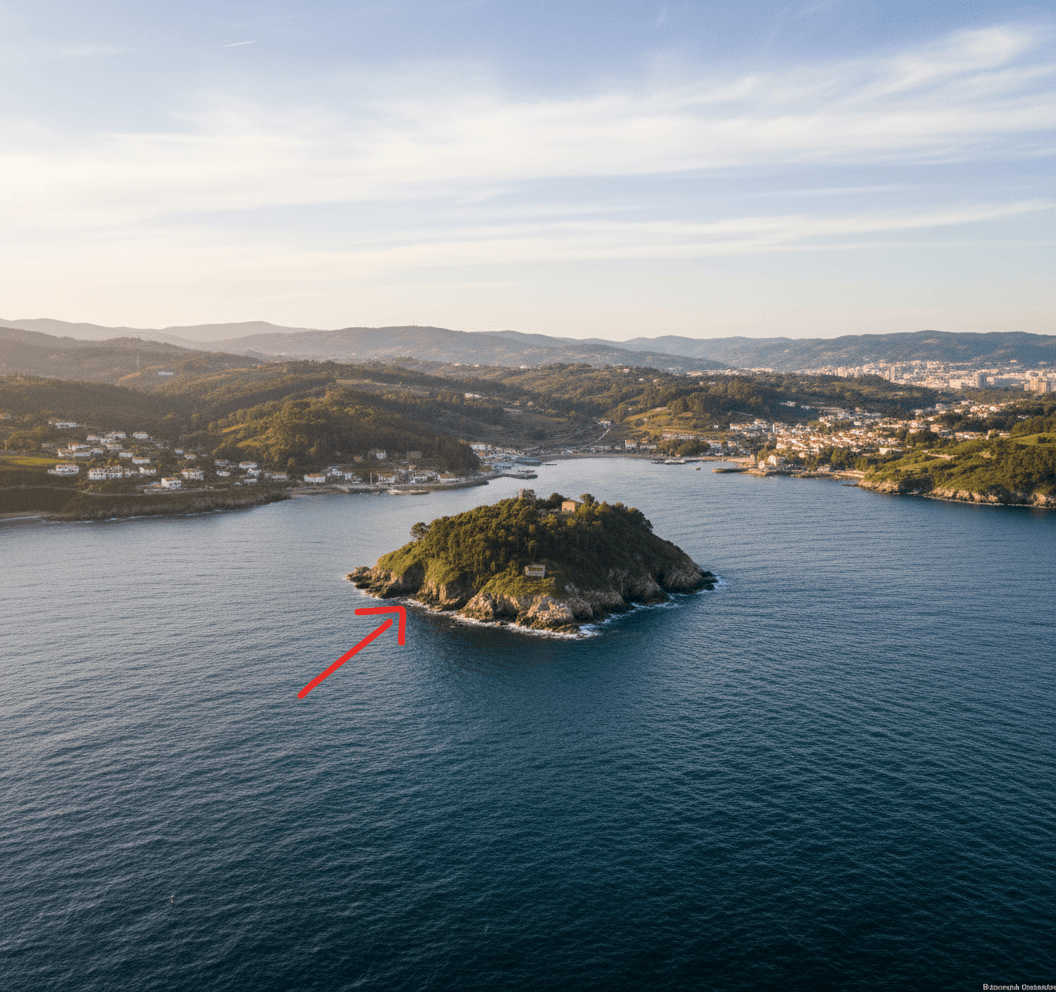 AI generated: "draw what the red arrow sees"