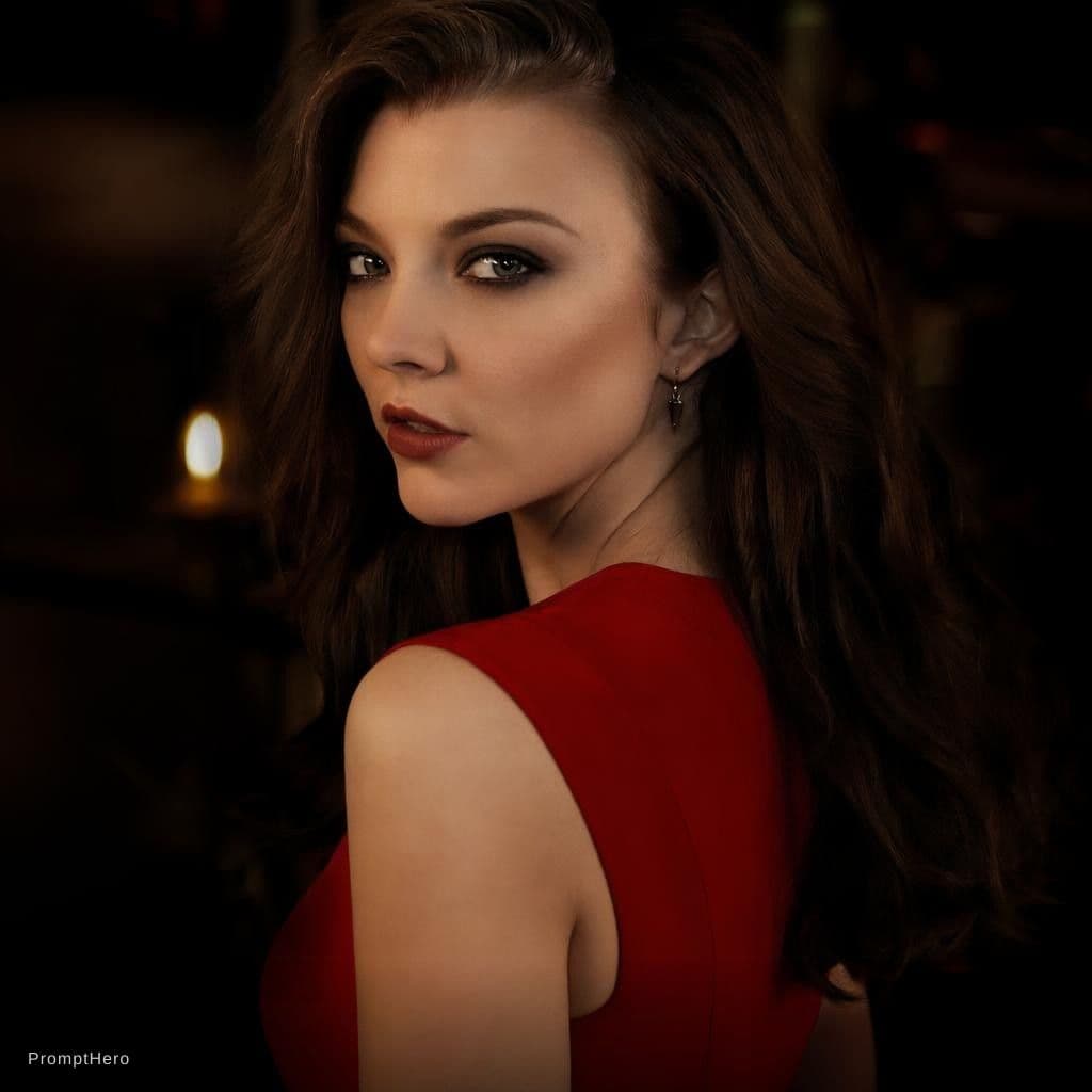 AI generated: masterpiece, best quality, highly detailed, photorealistic portrait of Natalie Dormer, a beautiful d...