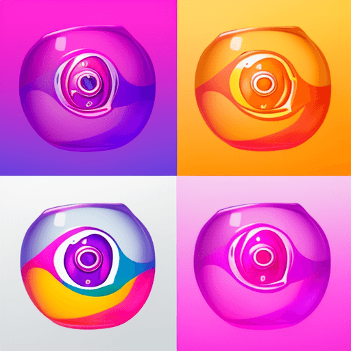 AI generated: Create an eye-catching logo for a soda company, using vibrant colors like magenta or orange. The log...