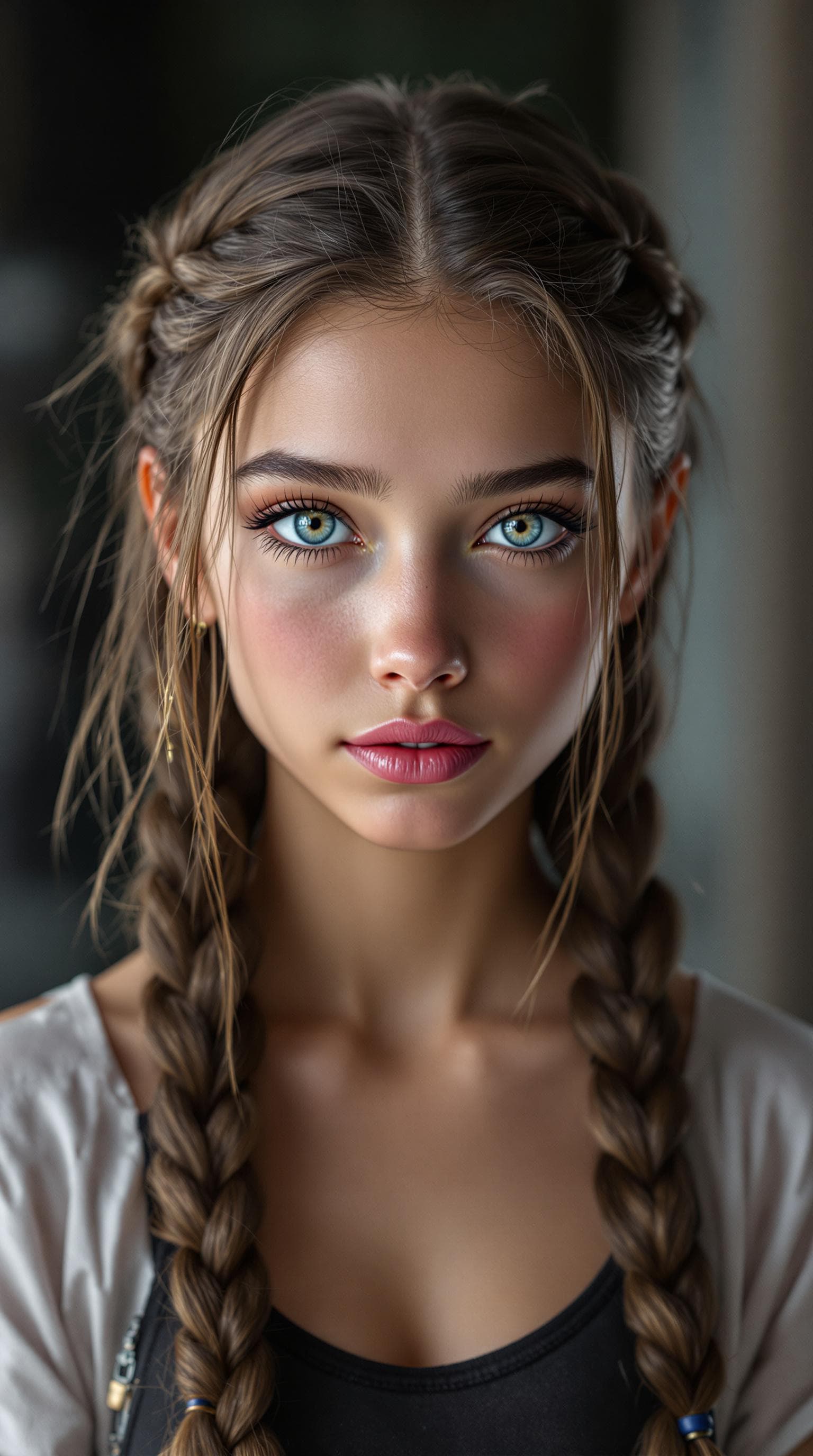 AI generated:  a professional photo of a exceptionally beautiful girl in the world (tween) Elle in a highly detail...