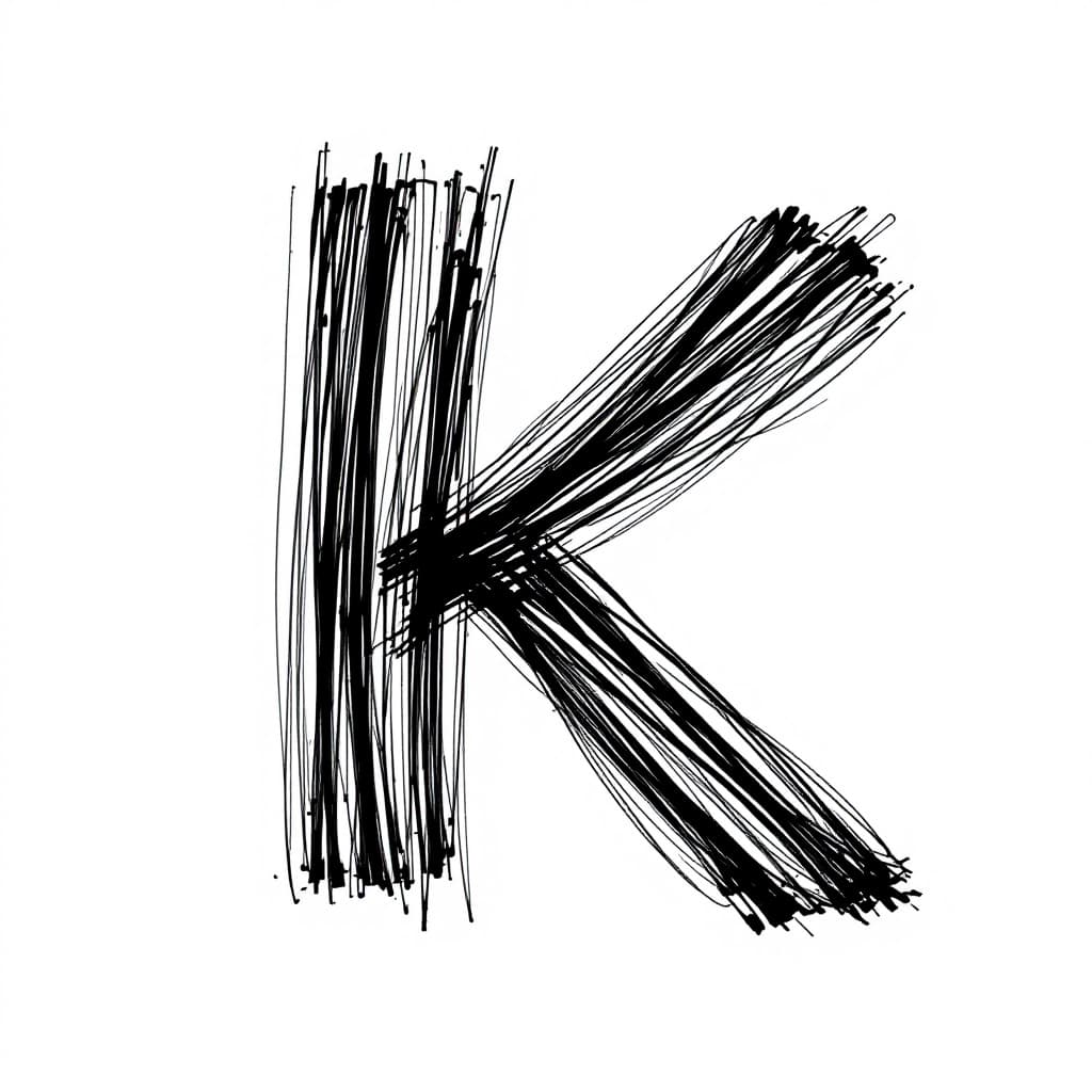 AI generated: Create a delicate, abstract line drawing with a single continuous stroke. The composition should res...