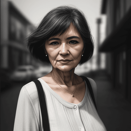 AI generated: shot on iPhone, no filter, 3:4, stylize 150, style raw, woman around 35-45 years