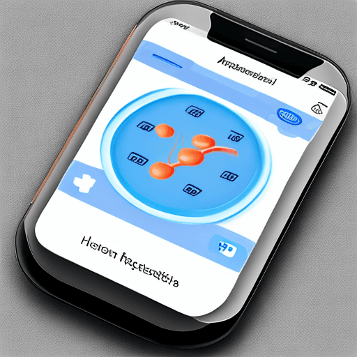 AI generated: a reproductive health app icon with approaching to fertilize with a white gooey splash