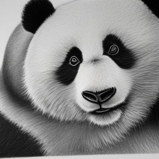 AI generated: panda in the wild 