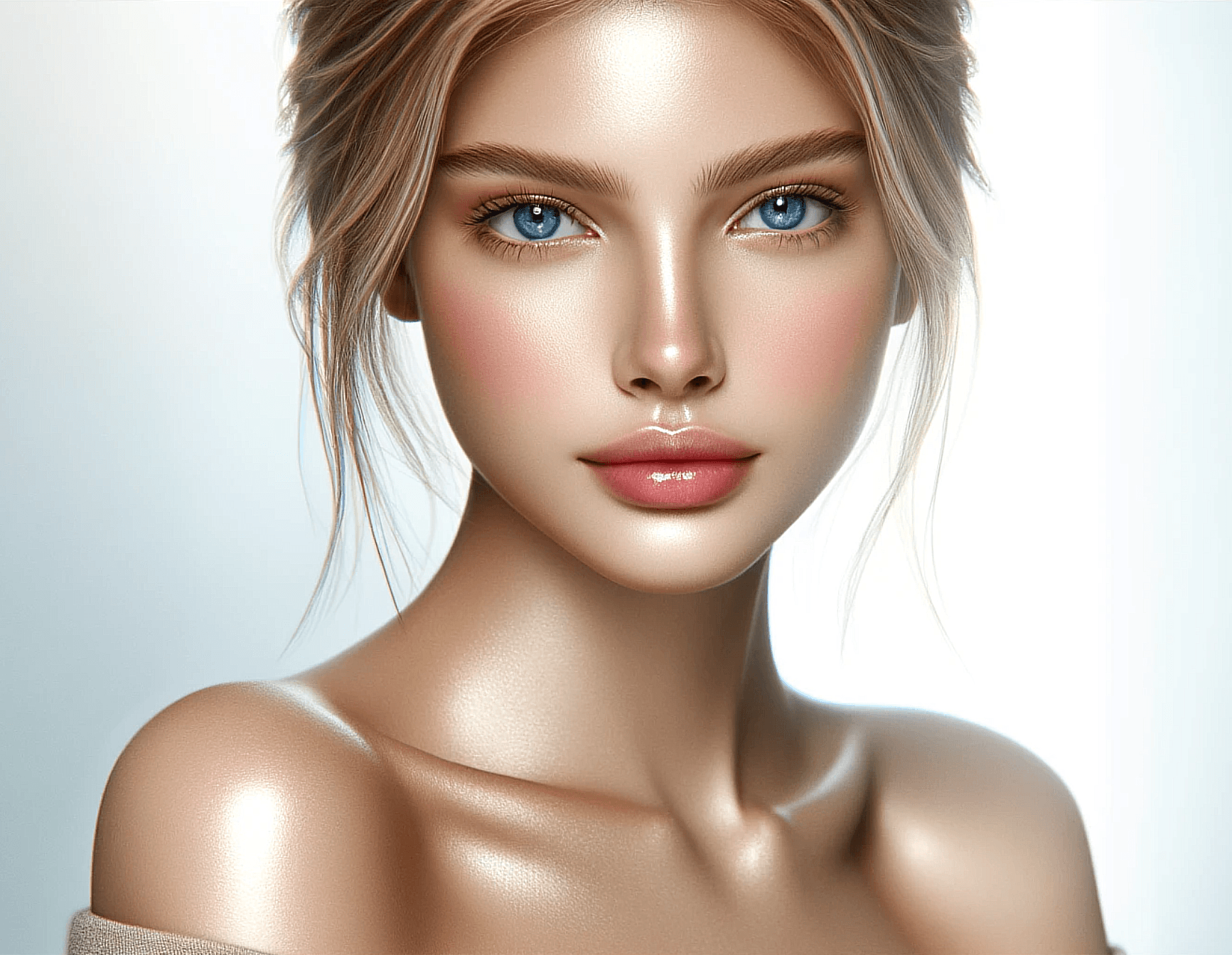 AI generated: Blonde girl