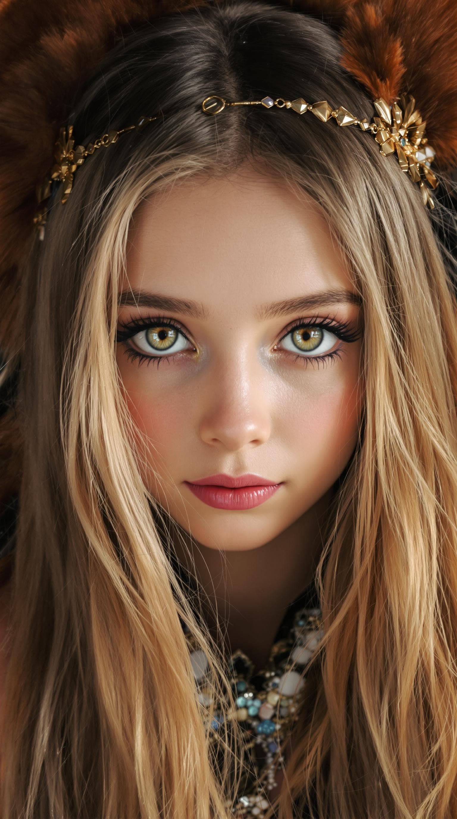 AI generated: a professional photo of a exceptionally beautiful girl in the world, (age 7) (futuristic),(masterpie...