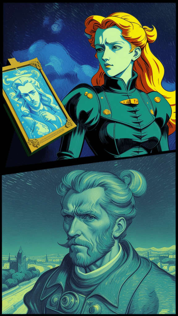 AI generated: (they are coming to take me away), Ray Tracing, Medieval Majesty, Retro Anime Style, Pop Art Energy,...