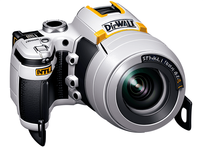 AI generated: Slim digital camera with small integral and flush lens, infinite white surface, hyperrealistic, in t...