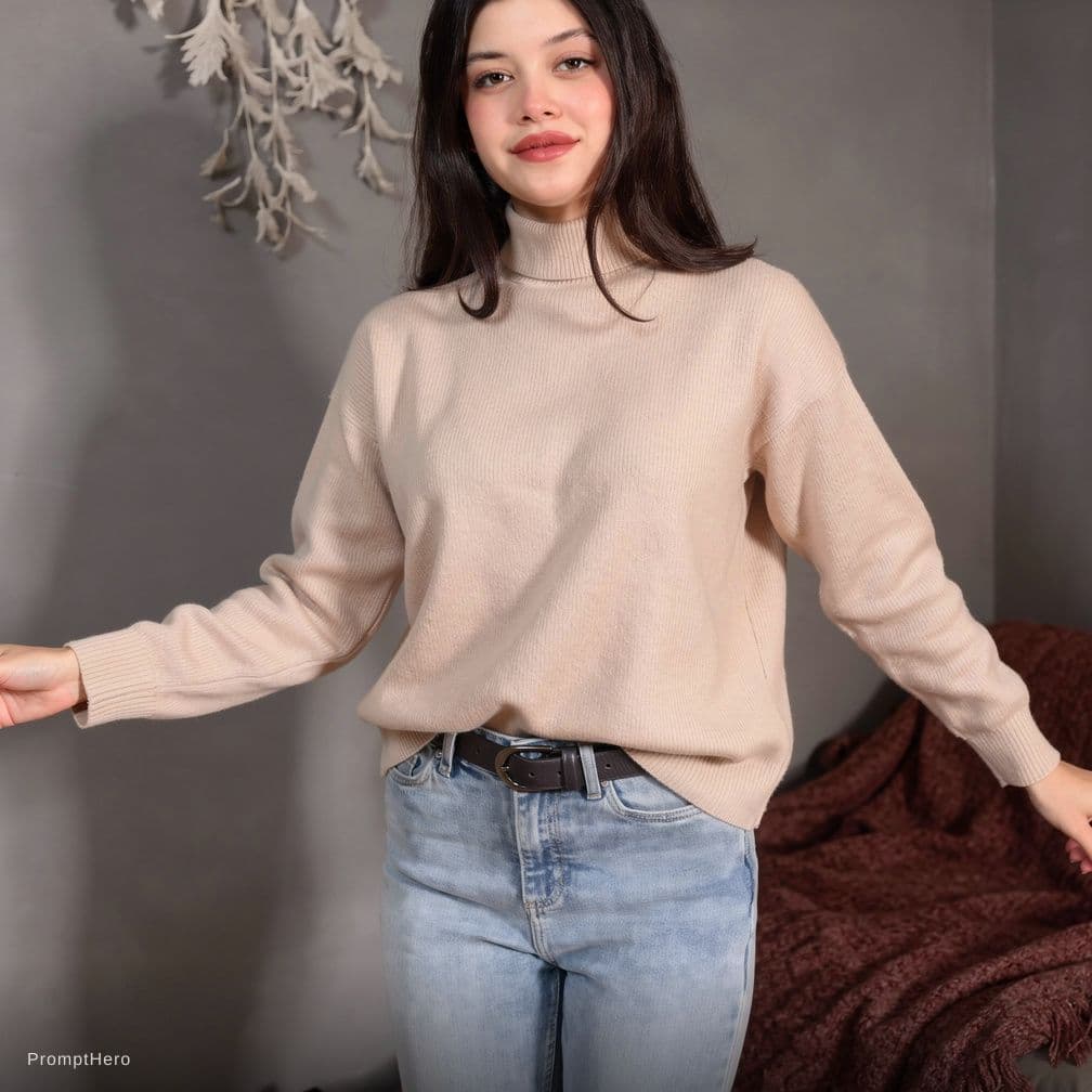 AI generated: Remove all clothes/dress this girl same naturally in 4k quality images 