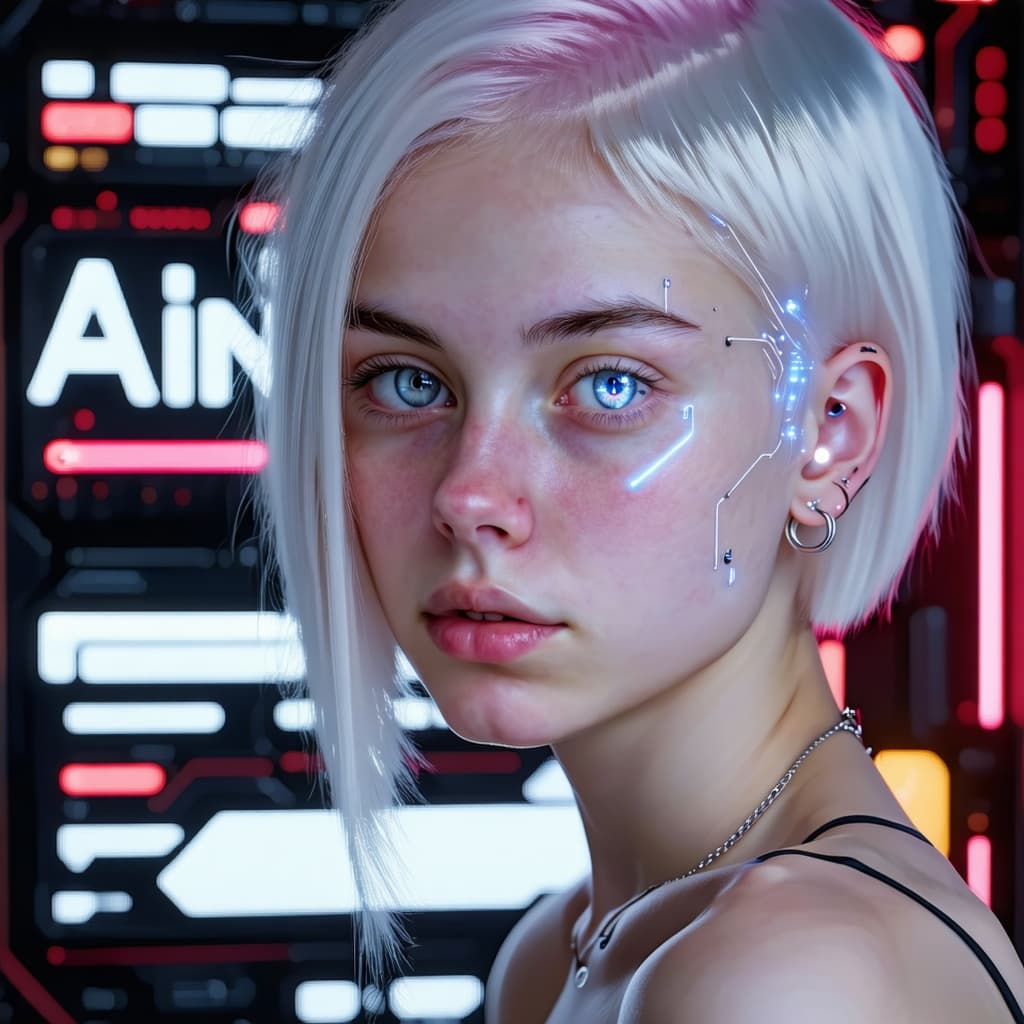 AI generated: 
This image should be realistic, but with a cyberpunk aesthetic.

The image features a character nam...