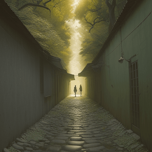 AI generated: 
One heavy day I ran away from the grim face of society and the dizzying clamor of the city and dire...