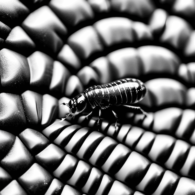 AI generated: concept art of a vector illustration png with a dancing maggot close up  ,black and white