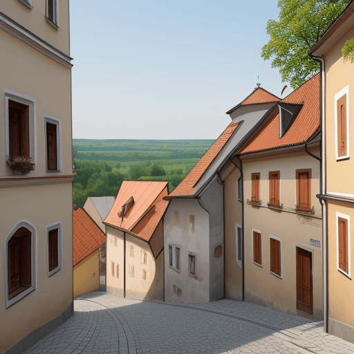 AI generated: mesto v budúcnosti

