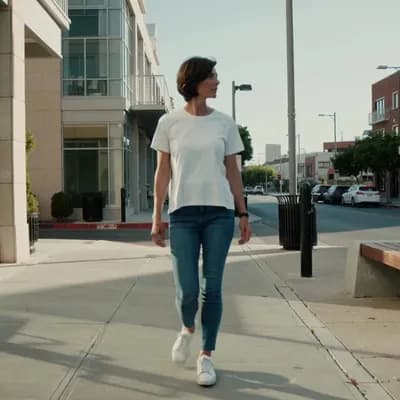 AI generated video: Walking