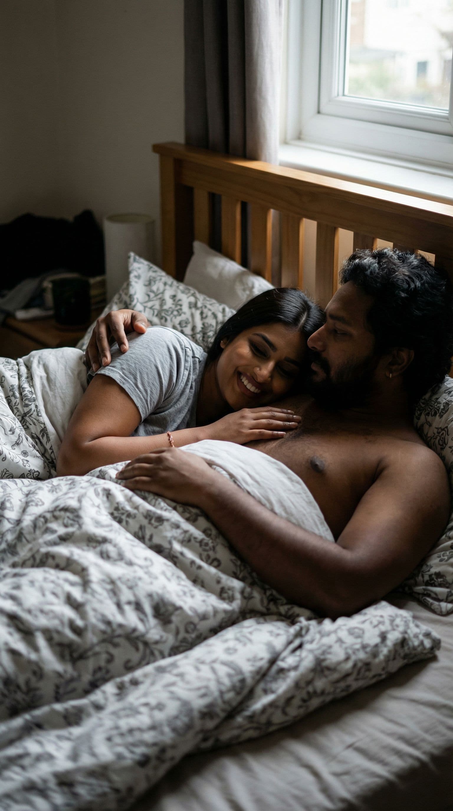 AI generated: Couples sex in bed