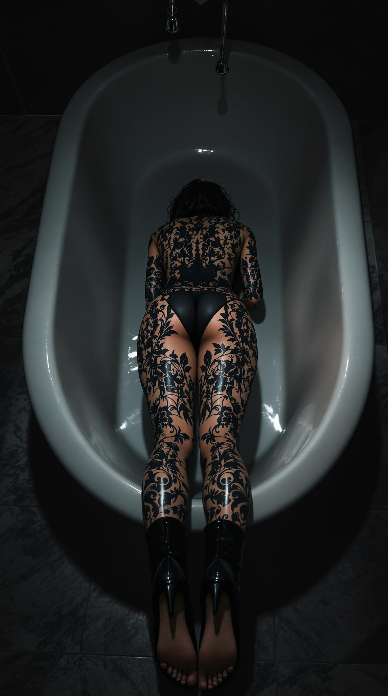 AI generated: hyper-realism, full focus, perfect focus, equisite detailed. A photo-realistic shoot from below abou...
