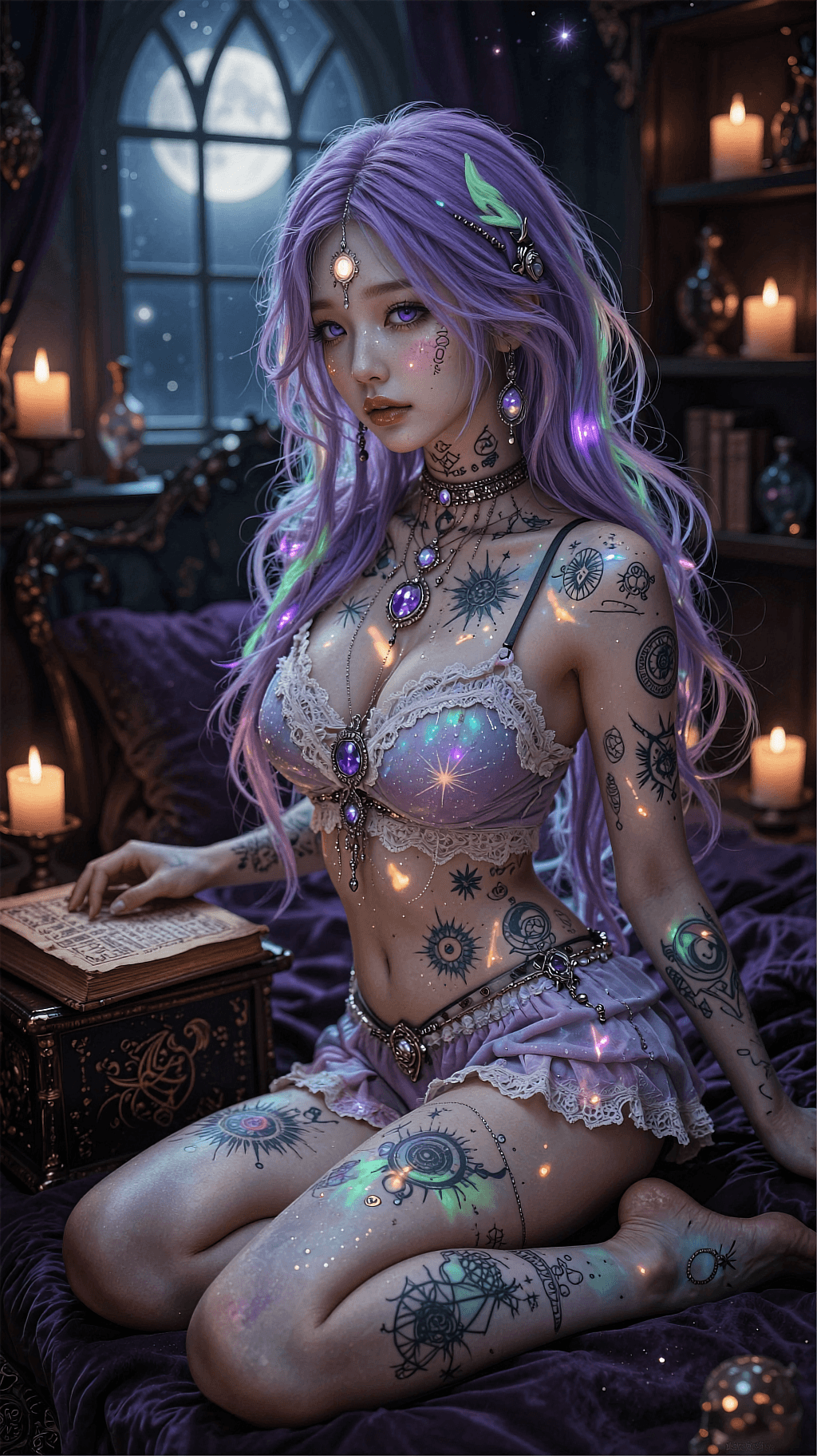 AI generated: The generated image, styled "cinematic photography," depicts a 21-year-old Korean beauty with a soft...