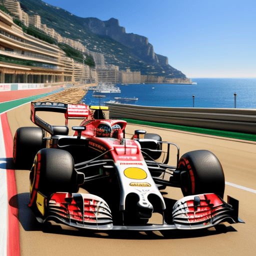 AI generated: monaco f1 racing