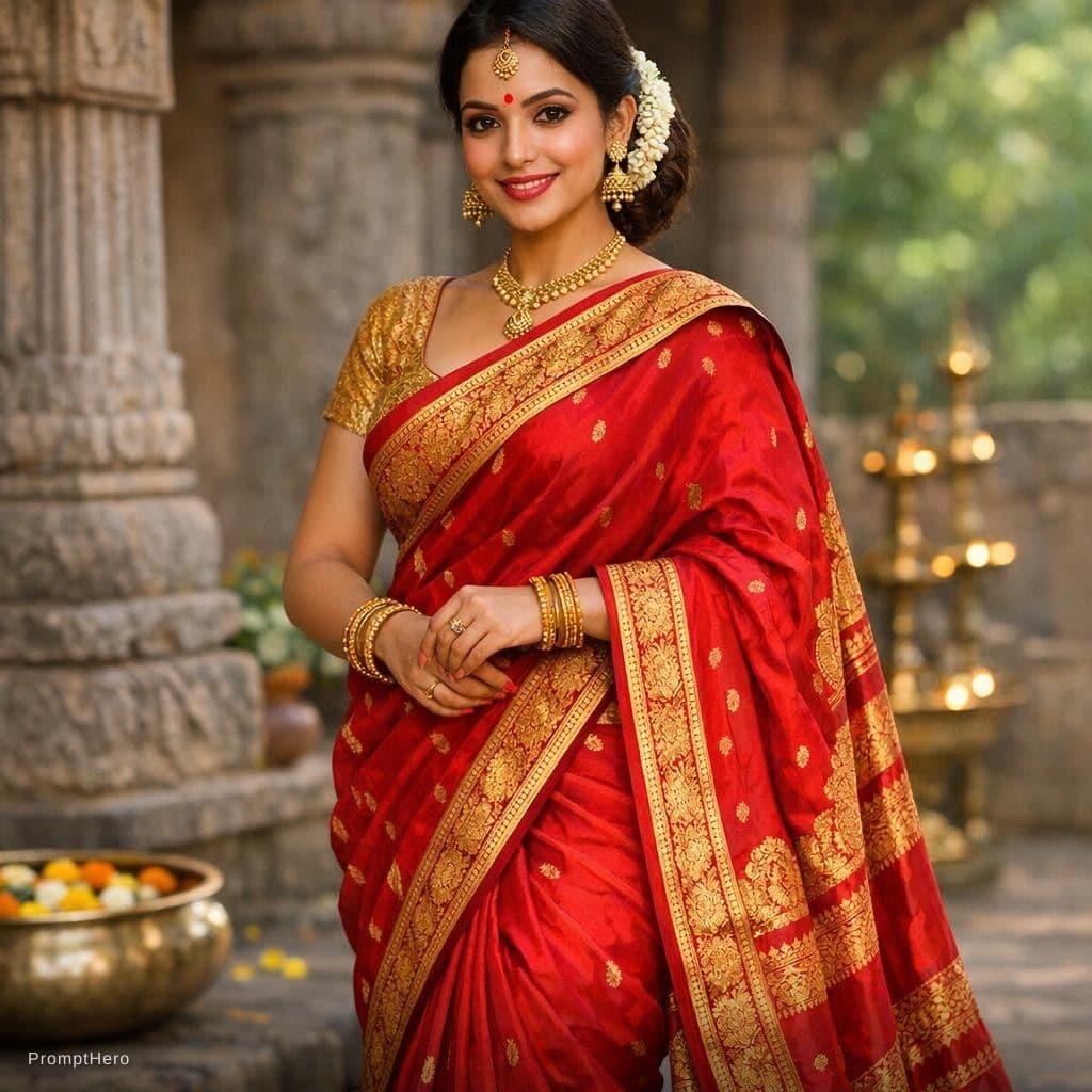 AI generated: Desi 
Women in saree