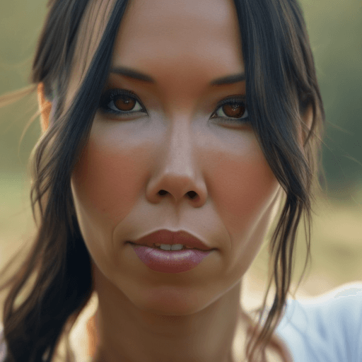 AI generated: Close up view of beautiful, and seductive Lexa Doig. 