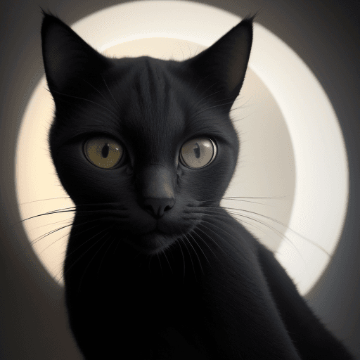 AI generated: foto realística, filhote de gato, 8 meses, preto, olhar aguçado e selvagem, apenas a cabeça, camera ...