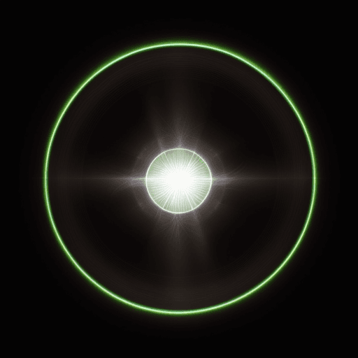 AI generated: Design: The cover features a black background with a centrally positioned, pulsating light source. T...