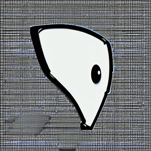 AI generated: clean vector image. round logo. png. south park grey alien. black eyes. ayy lmao. black and white sp...
