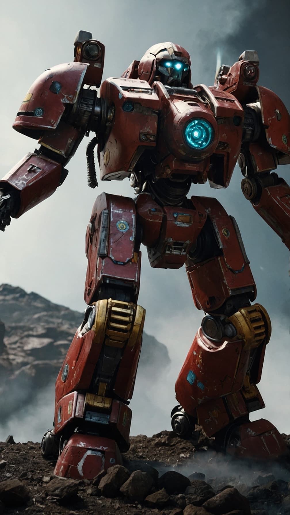 AI generated: full body shot of a very high detailed Tau, photorealistic,warhammer 40000, in a battle scene,shiny,...
