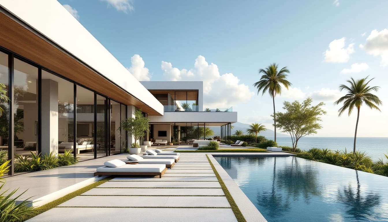 AI generated: luxury villa modern design