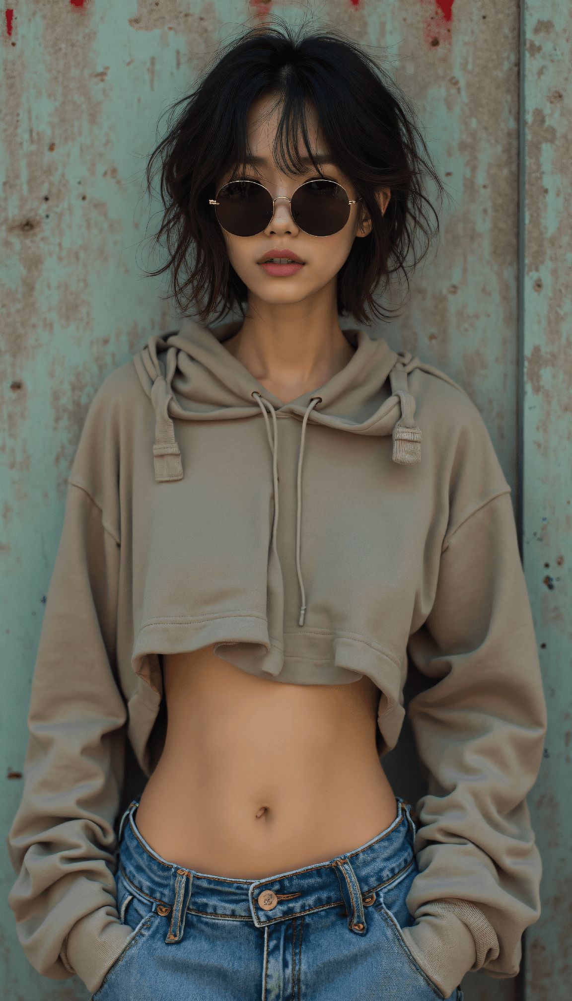 AI generated: photo of a 25 year old asian woman The image showcases a 25-year-old Asian woman, exuding confidence...