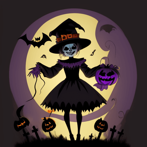 AI generated: fantasma de hallowen divertido, animado