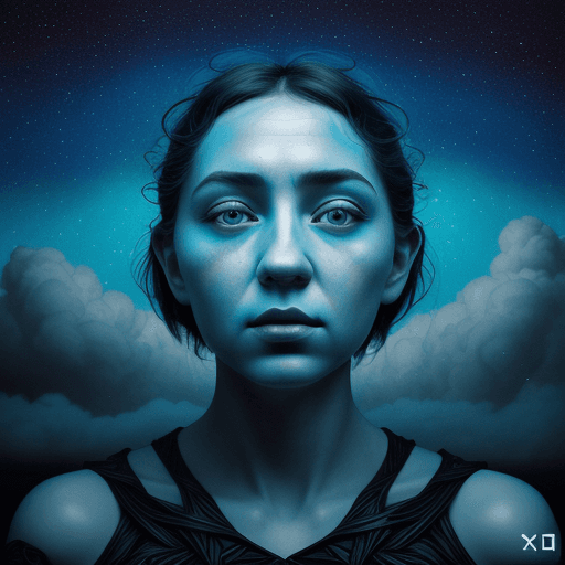 AI generated: photo illustration from a world in the clouds, in the style of tanya shatseva, the stars art group (...