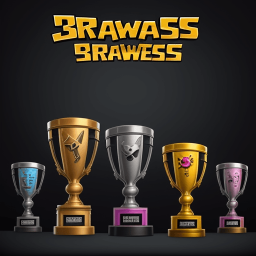 AI generated: brawl stars trophies