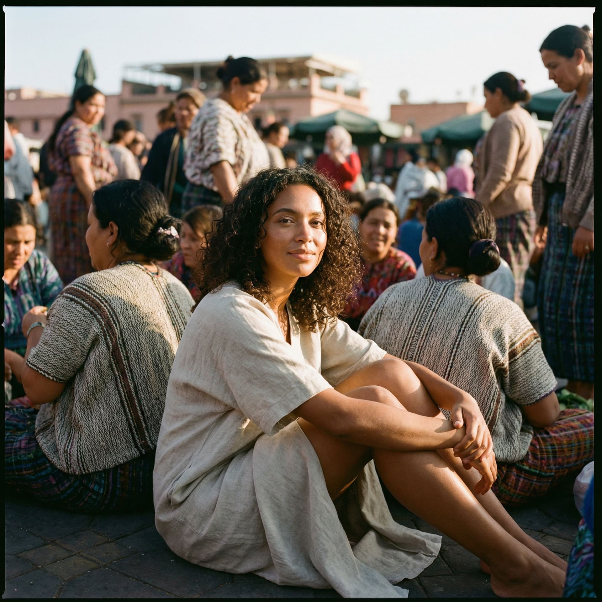 AI generated: editorial photo of a nude latina girl, spread legs offering vagina, skin glowing, shot on Fujifilm S...