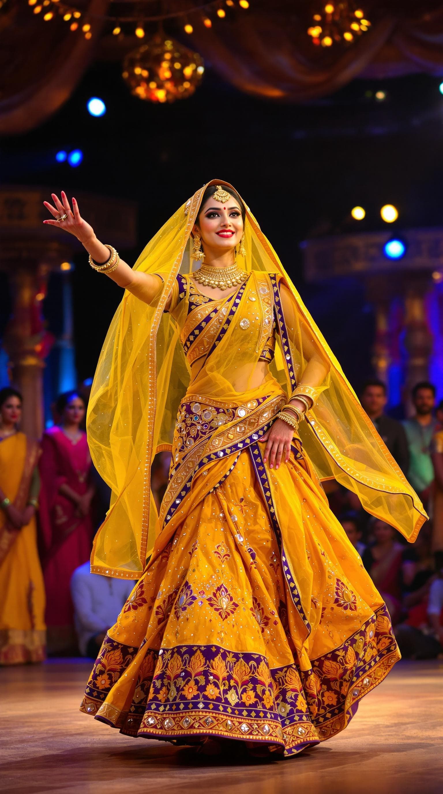 AI generated: Ultra HD 8K Realistic Image Prompt:
"A traditional Rajasthani woman performing a mesmerizing dance o...