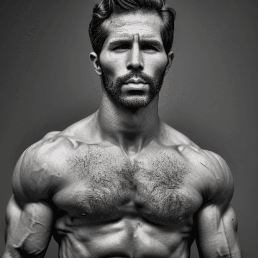 AI generated: 1:1 long shot wide angle photo of a rugged dark stubbled face Italian John Doe ranger, extremely mus...