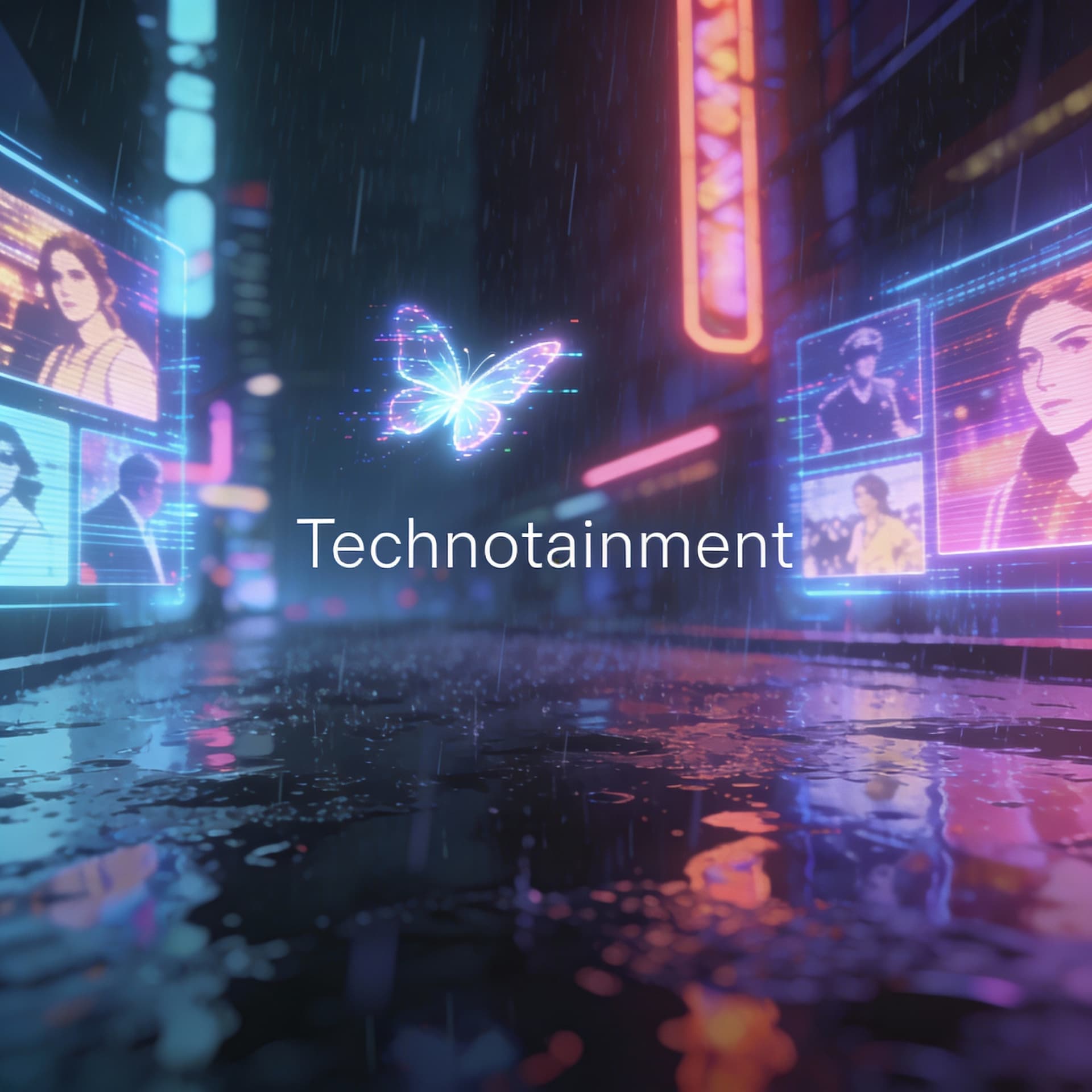 AI generated: A 30-second looping cyberpunk anime cinematic.
Neon city at night, rain reflections, holographic scr...