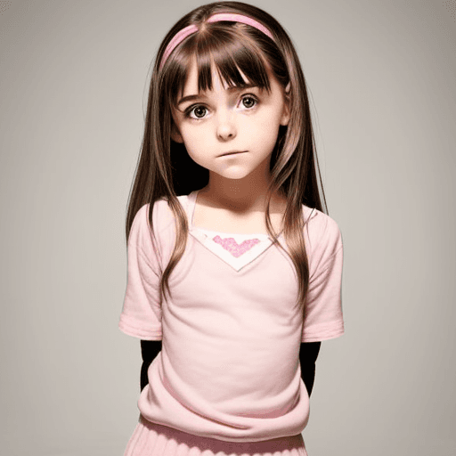 AI generated: A cute little girl (13 year old)