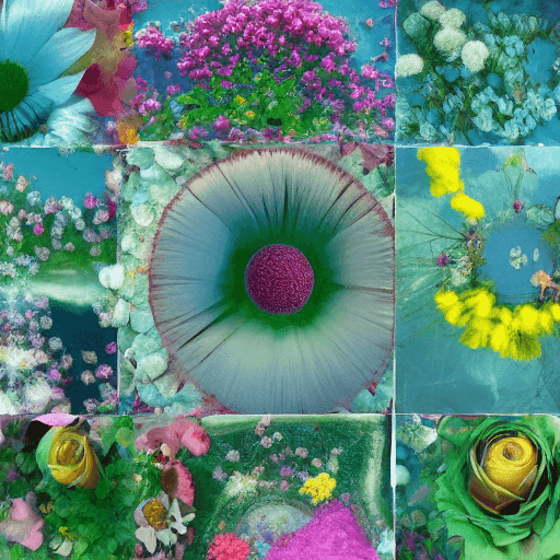 AI generated: a world within a world::5 floral art, shot from space, ultra detailed::3 heaven and hell::2