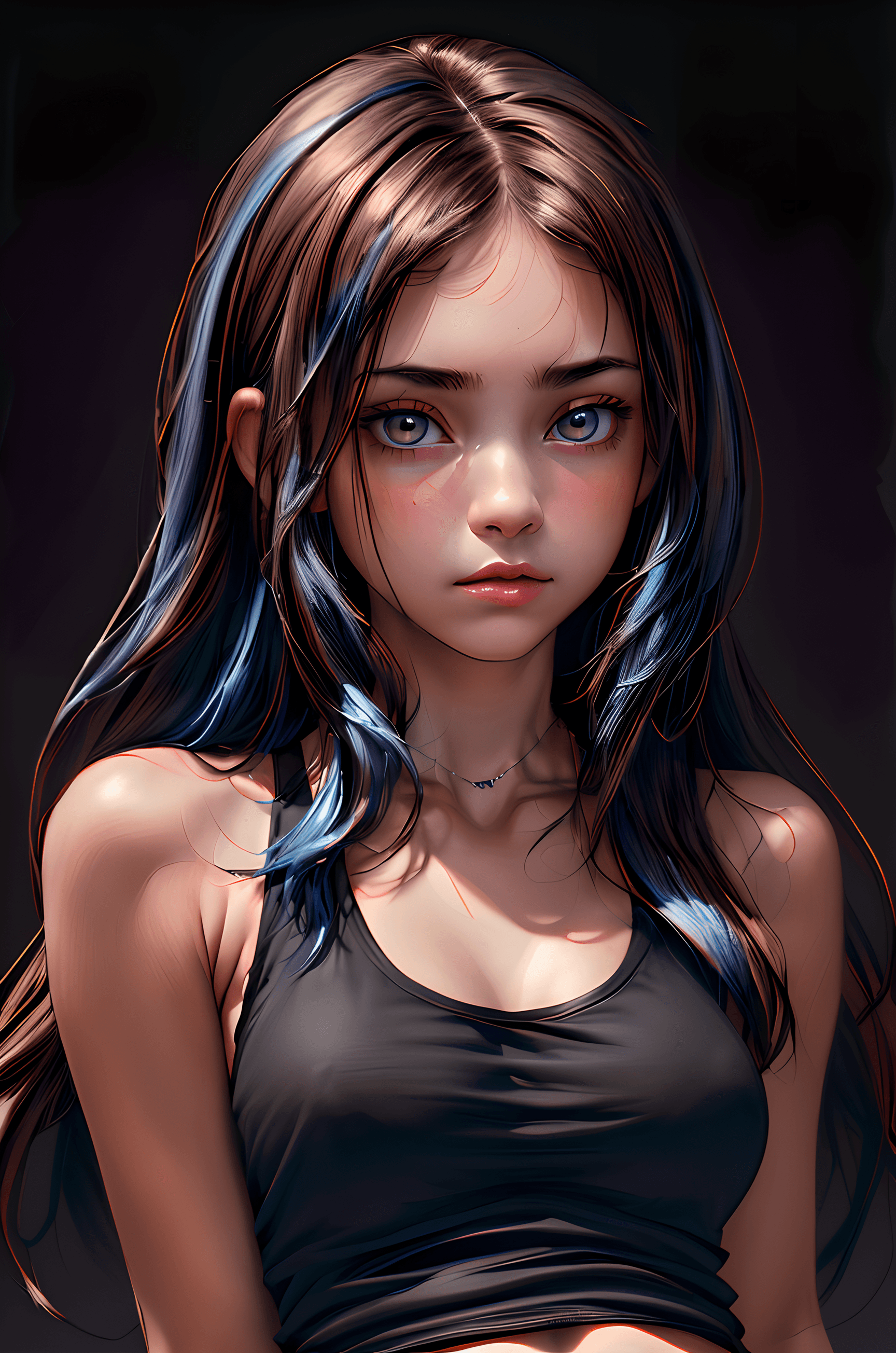 AI generated: best quality, masterpiece, incredibly absurdres, highres, ultra-detailed, (portrait:1. 1), 1girl, me...