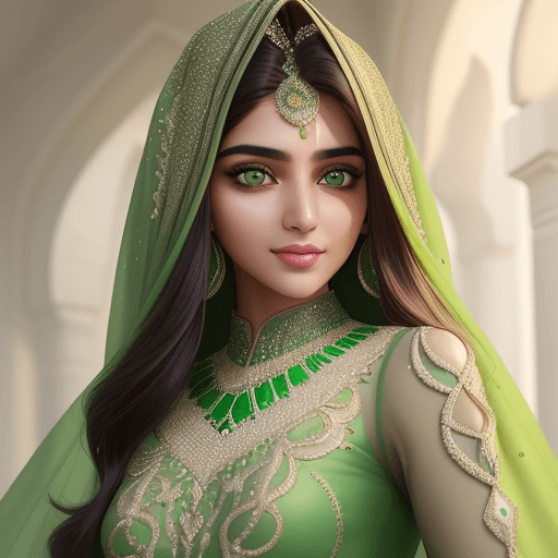 AI generated: a beautifull pakistani girl, instagrame girl, wearing fashionable design Clothes, with beautiful hai...