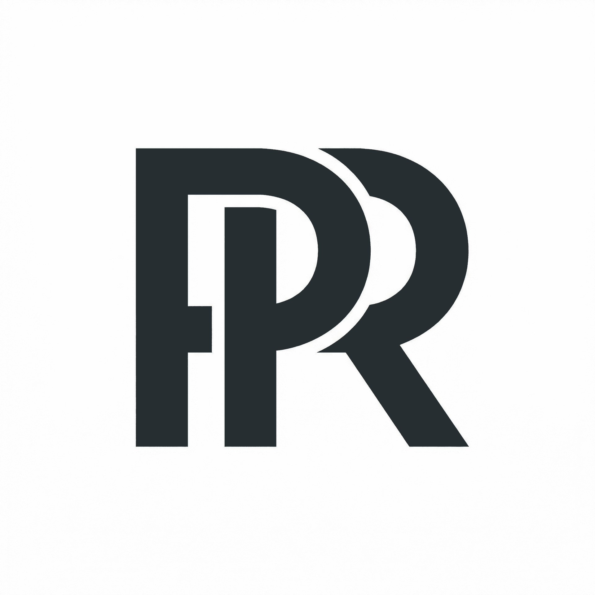 AI generated: logo with PR letter
